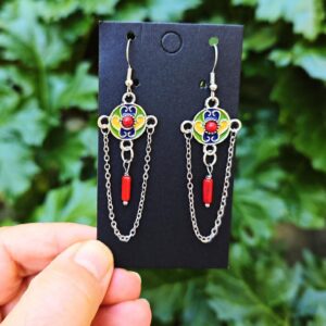 Amazigh Magnifiques boucles d oreilles kabyles métal Earrings