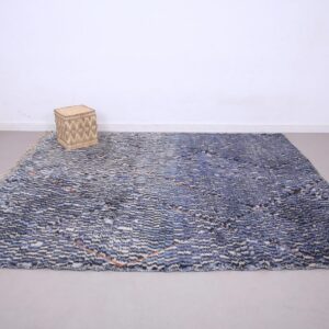 Berber Vintage Blue Rug 8.4 x 10 ft