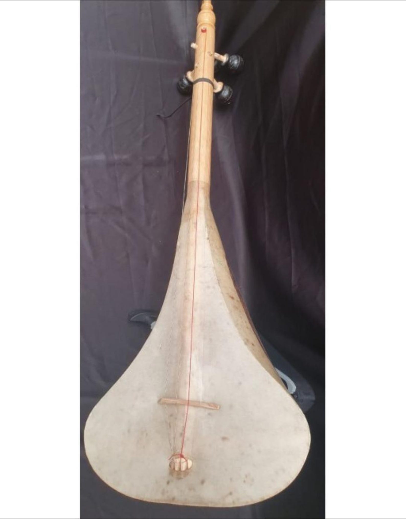 Amazigh Traditional Loutar 4-String Plucked Lute Handmade Musical Instrument
