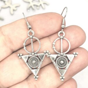 Amazigh Boucles d oreilles femme berbère Tizerzit Earrings