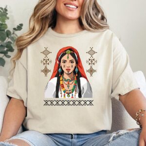 Amazigh Yaz Symbol Berber Kabyle Tifinagh Heritage Graphic T-Shirt