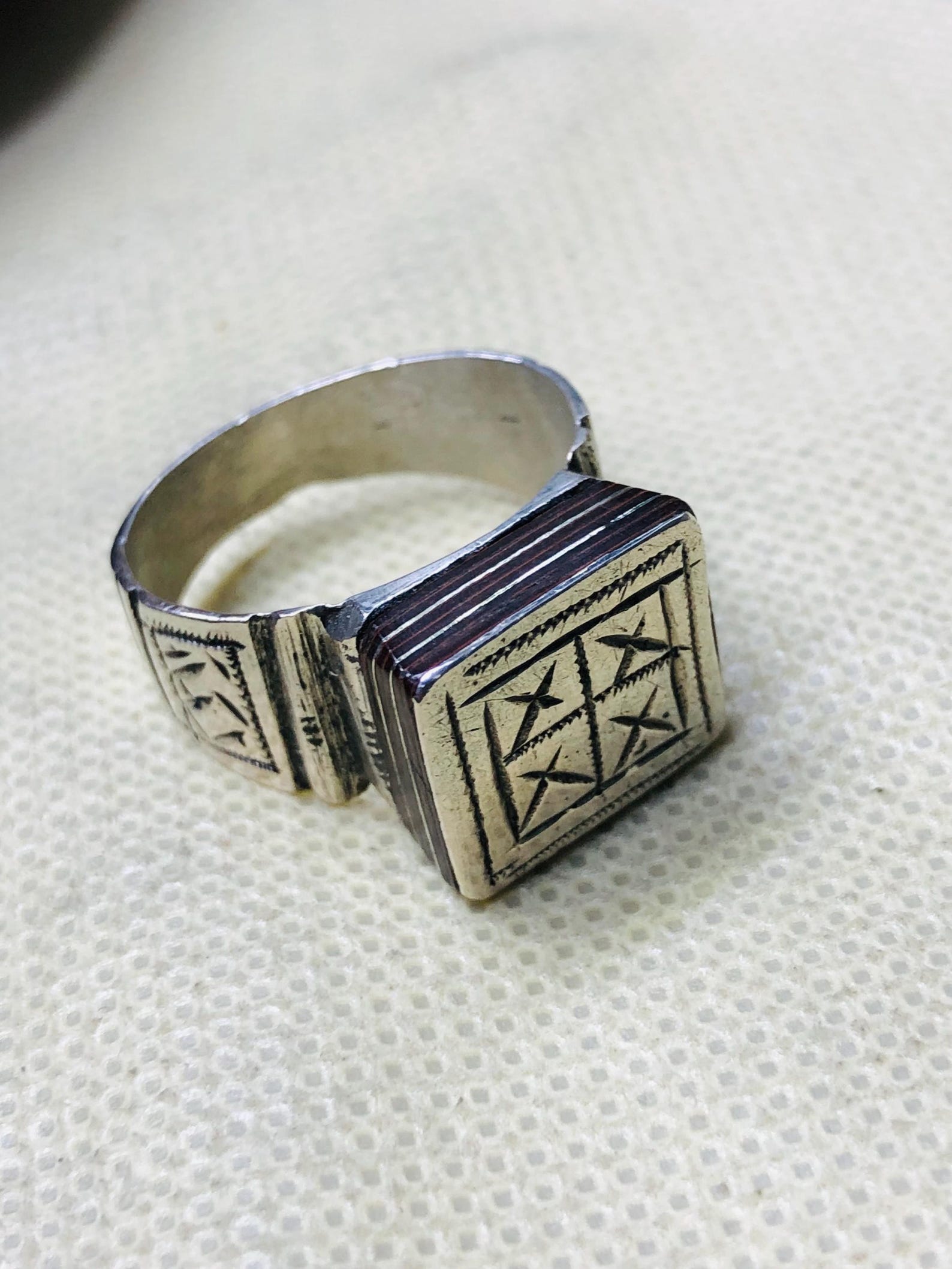 Amazigh Bague en argent Tribal Touareg Berbère Ring