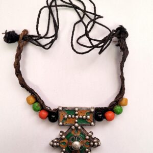 Amazigh Rare Authentic Tribal Silver Croix Pendant Necklace