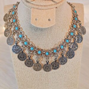 Amazigh Tasfift Traditional Handmade Steel Acier Tribal Necklace