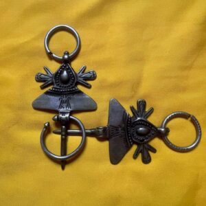 Berber Antique Silver Fibulae Tribal Khella Ring Set