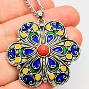 Amazigh Necklace kabyle berbère with une chaîne in Stainless Steel Necklace ethnique