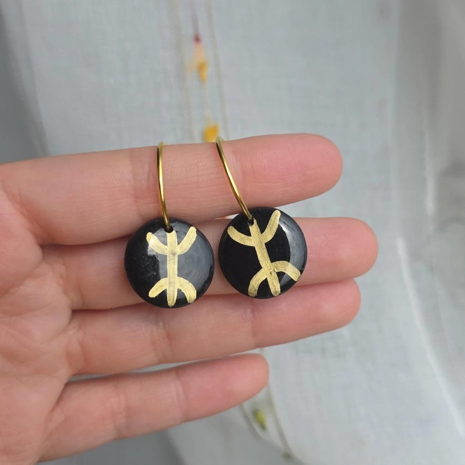 Berber TAMGHART 2 in 1 Handmade Earrings with Yaz Design