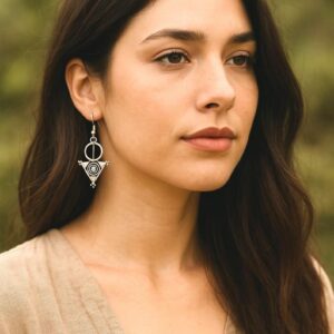 Amazigh Boucles d oreilles femme berbère Tizerzit Earrings