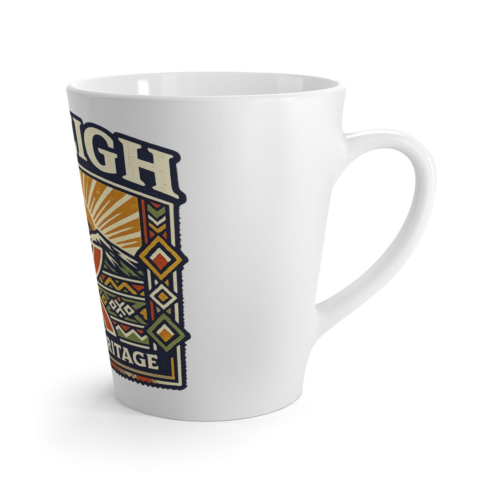 Berber Timeless Heritage Latte Symbol Mountain Sunrise Mug