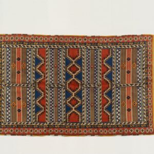 Amazigh Allunan-Space Handmade Wool Textile Diamond Geometric Rug