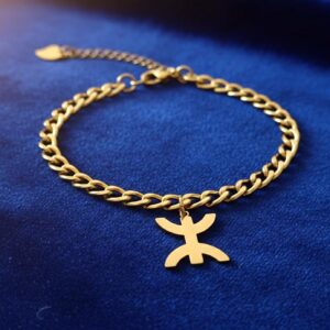 Amazigh Berber Kabyle Yaz Women's Stainless Steel Chain Bracelet