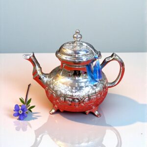Berber Handmade Tea Set Traditional Silver Teapot Tray
