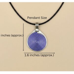Berber Spiral Silver Pendant Handmade Jewelry Minimalist Necklace
