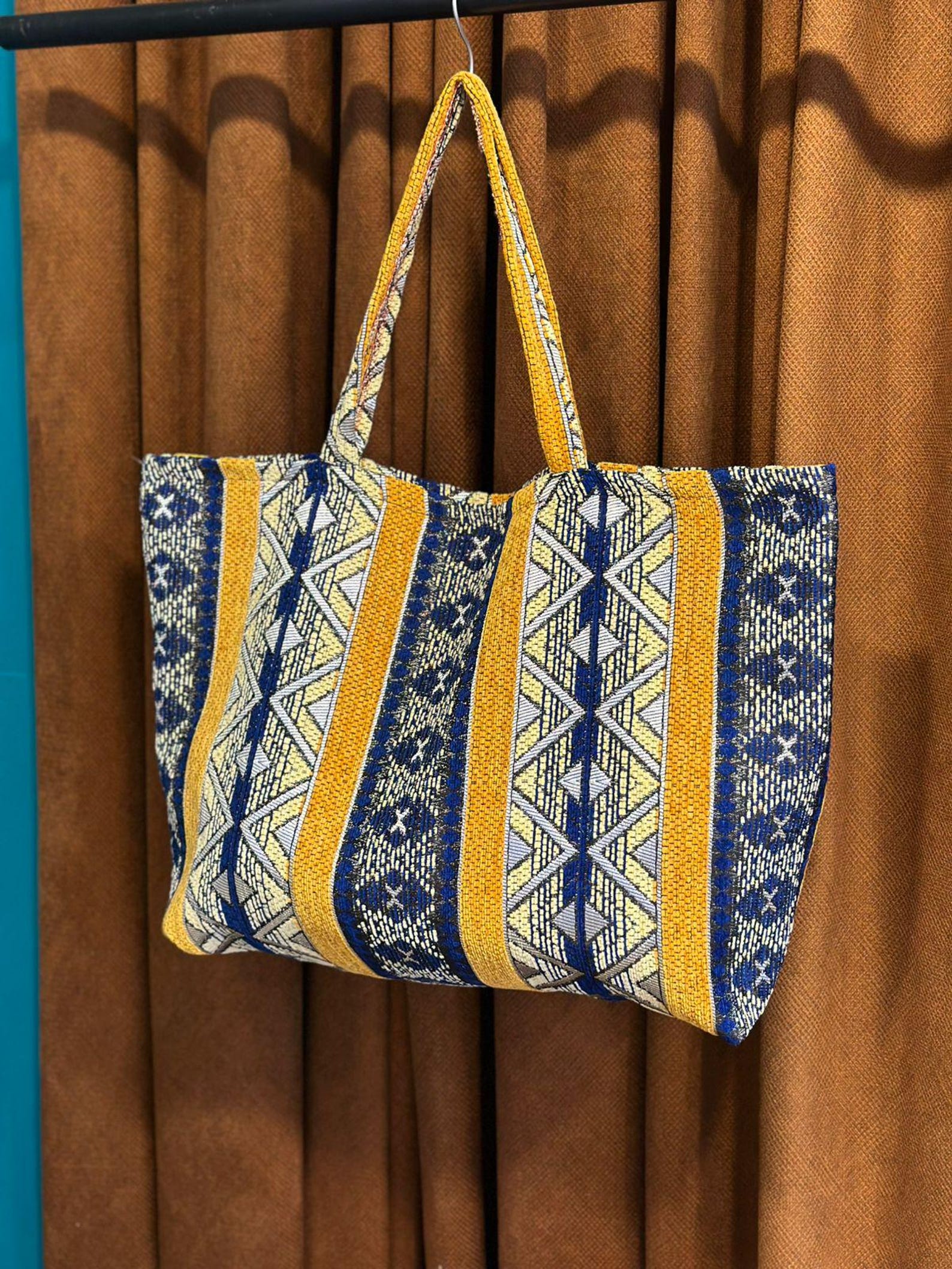 Berber Woven Tote Handmade Boho Shoulder Ethnic Bag