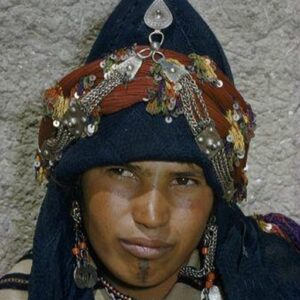 Berber Antique silver ear and head jewelry 'kharb' Atlas mountains jewelry Necklace