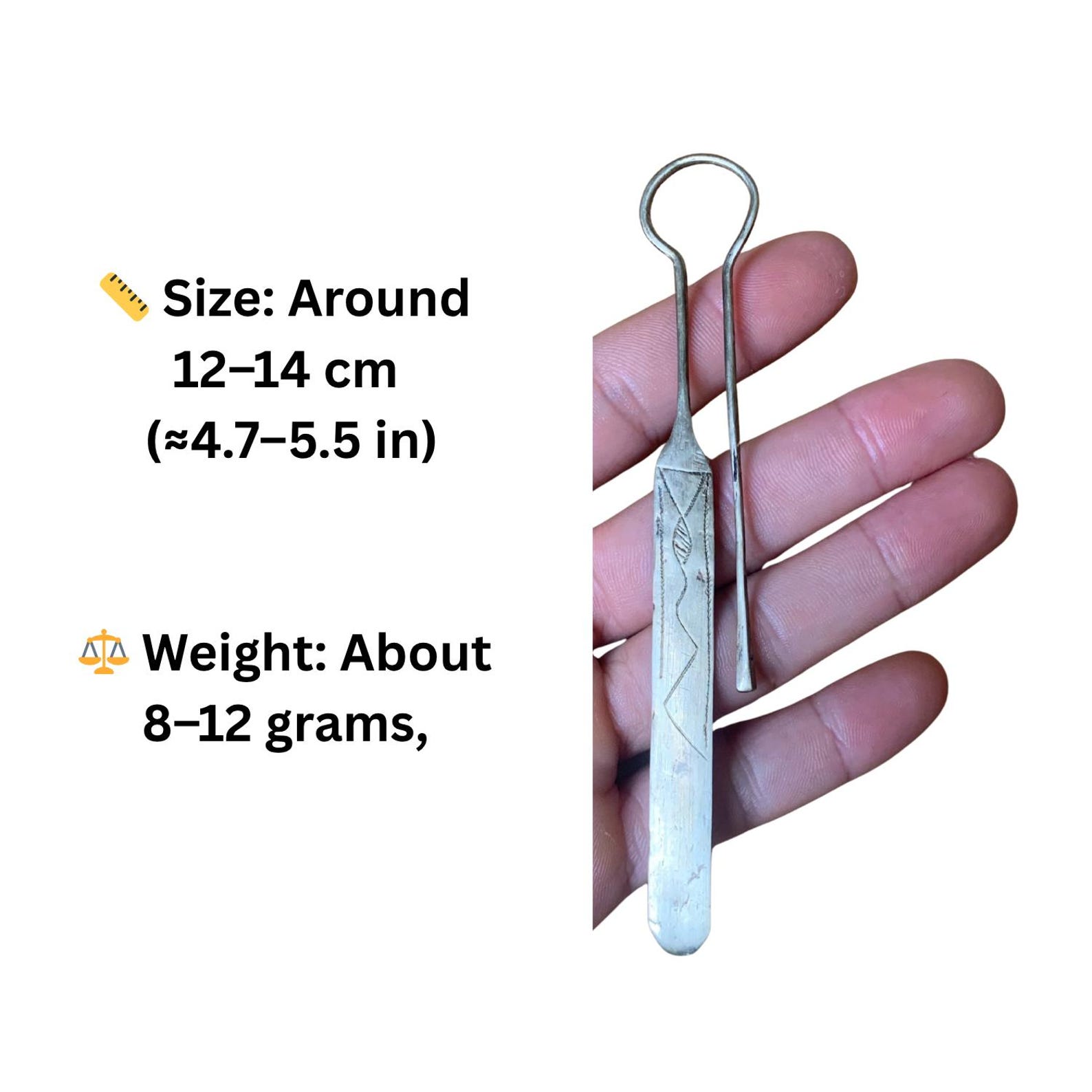 Berber Handmade Brass Tuareg Cross Engraved Metal Bookmark