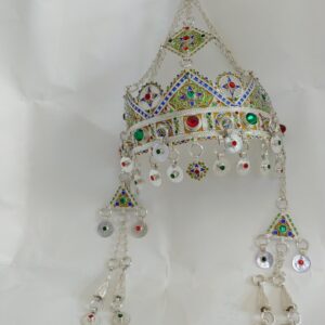 Berber Headdress Silver Enamel Crown Taounza African Headband