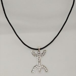 Berber Symbol Pendant African YAZ Charm Necklace Silver