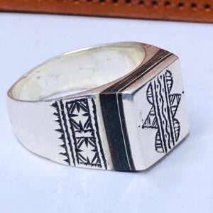 Handmade Amazigh Berber Tuareg Solid Silver Tribal Engraved Ring