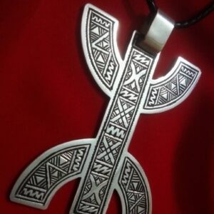 Amazigh Tifinagh Collier Pendentif Bijoux Berbère Ethnique Necklace