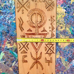 Berber Hand Carved Wooden Symbol Wall Art Decor