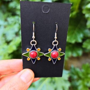 Amazigh Magnifiques boucles d oreilles kabyles métal Earrings