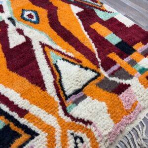 Berber Handmade Colorful Abstract Carpet Boho Area Rug
