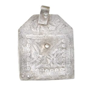 Amazigh Old Silver KTAB Amulet Necklace Antique Talisman