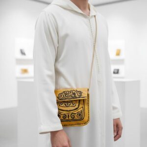 Berber Agrab Leather Handmade Souss Pouch Traditional Bag