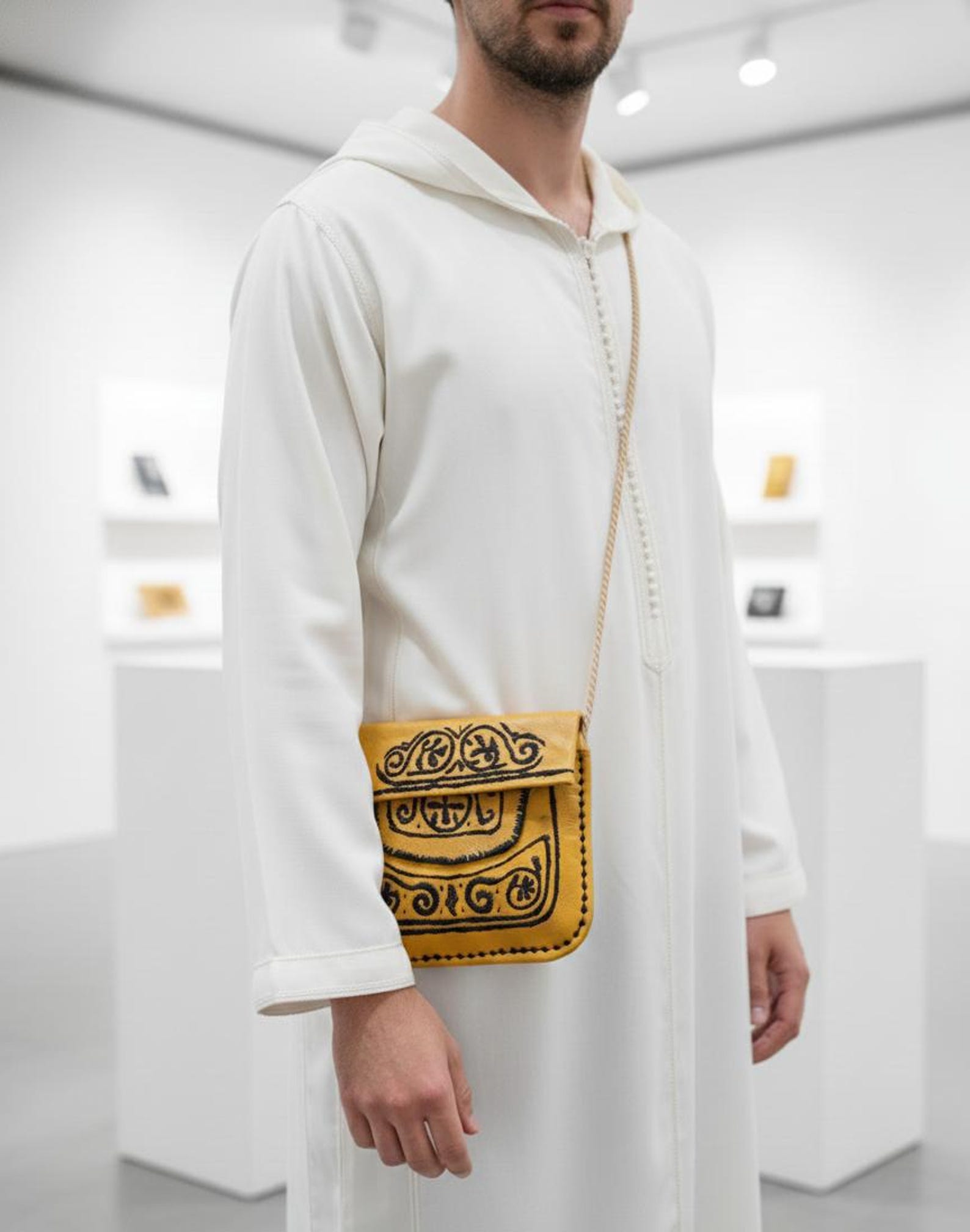 Berber Agrab Leather Handmade Souss Pouch Traditional Bag