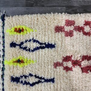 Berber Handmade Wool Colorful Tribal Carpet Boho Rug