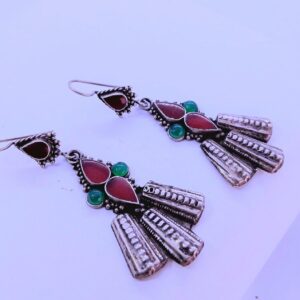 Berber Handcrafted Silver Earrings for Everyday Personal Jewelry Styling