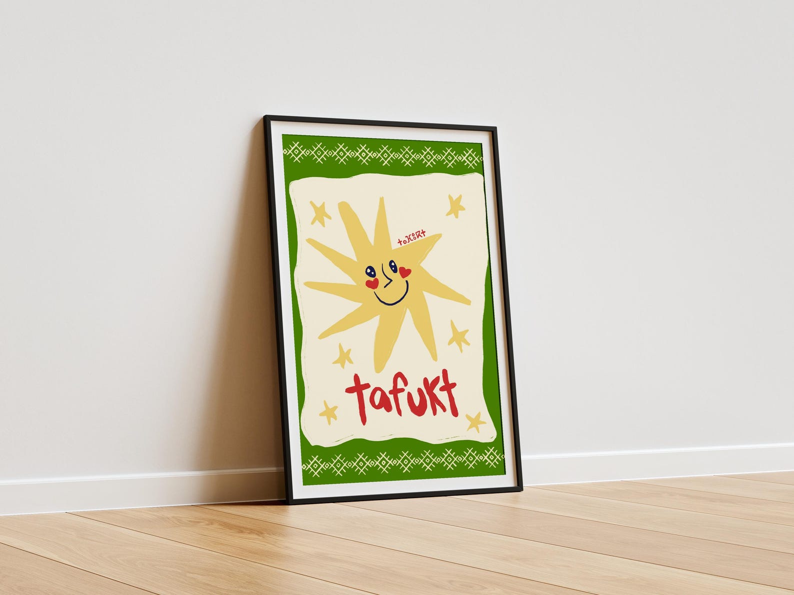 Amazigh Tamazight Tafukt Ayyur Sun Moon Print Digital Download Wall Art