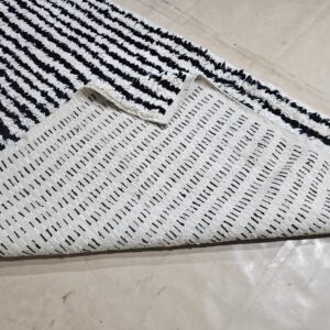 Berber Handwoven Maroccan Authentic Wool Carpet Geometric Rug