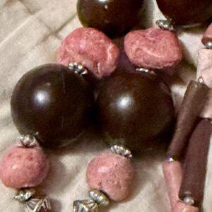 Berber Handmade Colorful Stamped Pendant Beaded Vintage Necklace