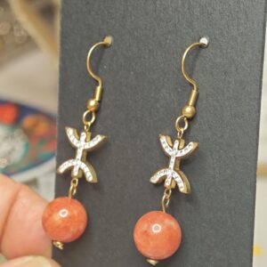 Amazigh Boucles d oreilles YAZ tifinagh acier inoxydable