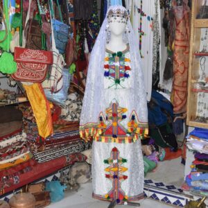 Berber ROBE Caftan CHELHA Clothing Headdress Silver Kaftan