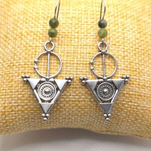 Amazigh Boucles d oreilles femme berbère Tizerzit Earrings
