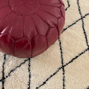 Amazigh Poufs Pillows Leather Pouffe Handmade Delivered Pouf