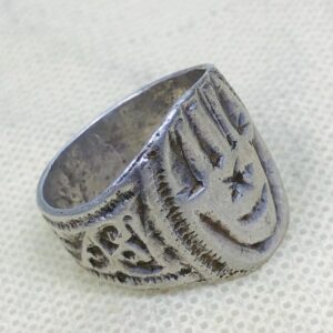 Amazigh Handmade Solid Silver Traditional Geometric Pyramid Ring
