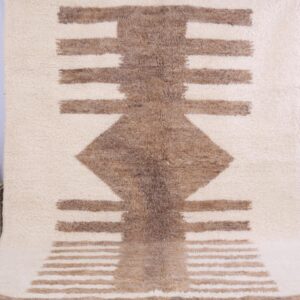 Custom Amazigh Berber Natural Wool Living Room Rug