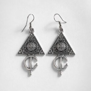 Berber Vintage Triangle Tribal Boho Statement Jewellery Earrings