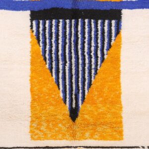 Berber Custom Design Wool Geometric Living Room Rug