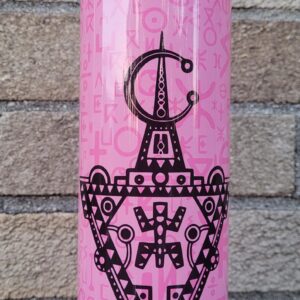 Amazigh Tumbler oz Tifinagh Letters Tazerzit-Inspired Design Fibula