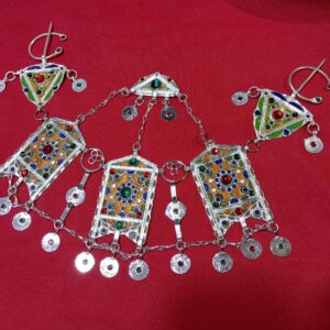 Berber Headpiece Handmade Traditional Jewelry Silver Tone Headband