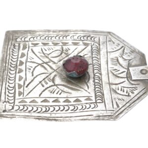 Amazigh Old Silver KTAB Amulet Necklace Antique Talisman