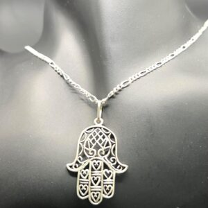 Berber Handmade Sterling Silver Yaz Pendant Tribal Necklace