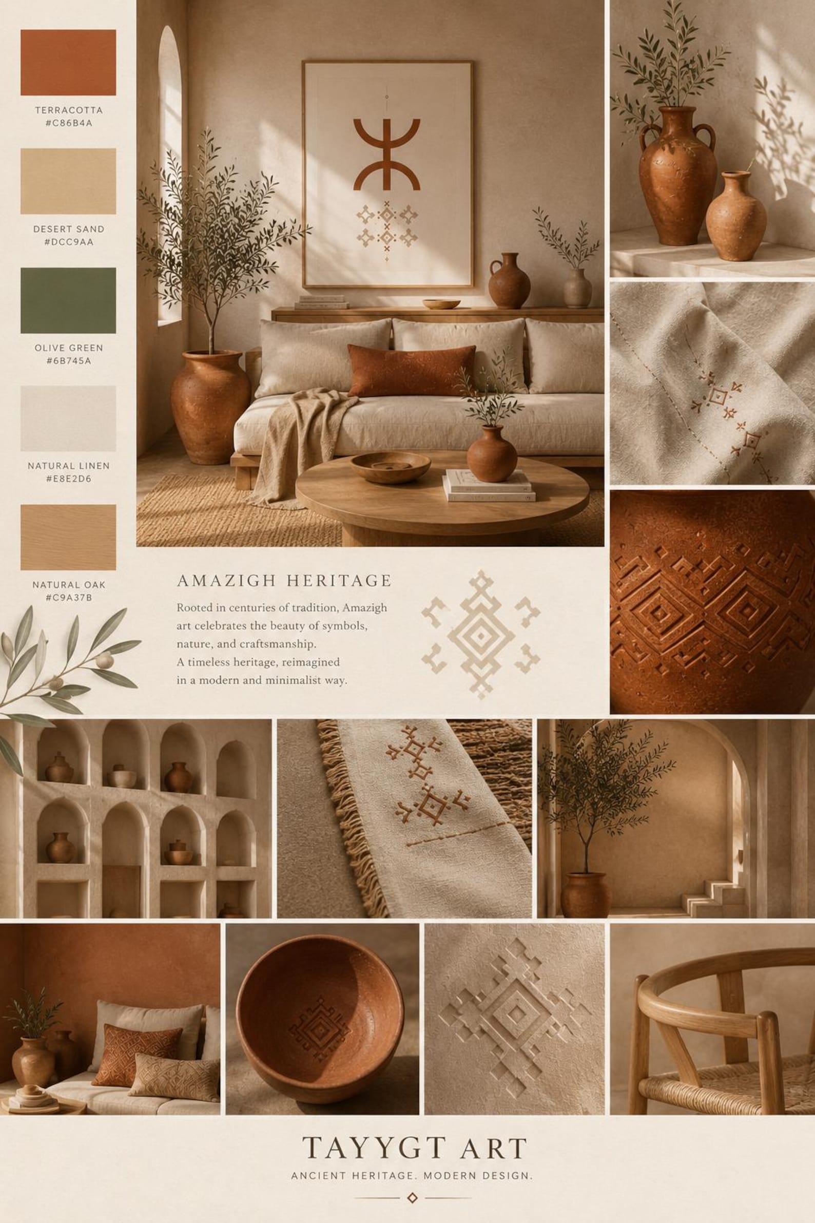 💾 Amazigh Symbols Collection Tifinagh Wall Art Design Set