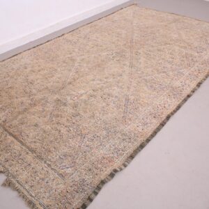Berber Vintage Wool Rug 6.4 ft x 11.1 ft