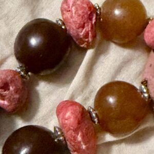 Berber Handmade Colorful Stamped Pendant Beaded Vintage Necklace
